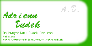 adrienn dudek business card